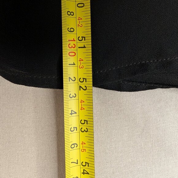 Lulus Size Medium Heavenly Hues Black Chiffon Deep V-Neck Maxi Dress - Picture 10 of 12